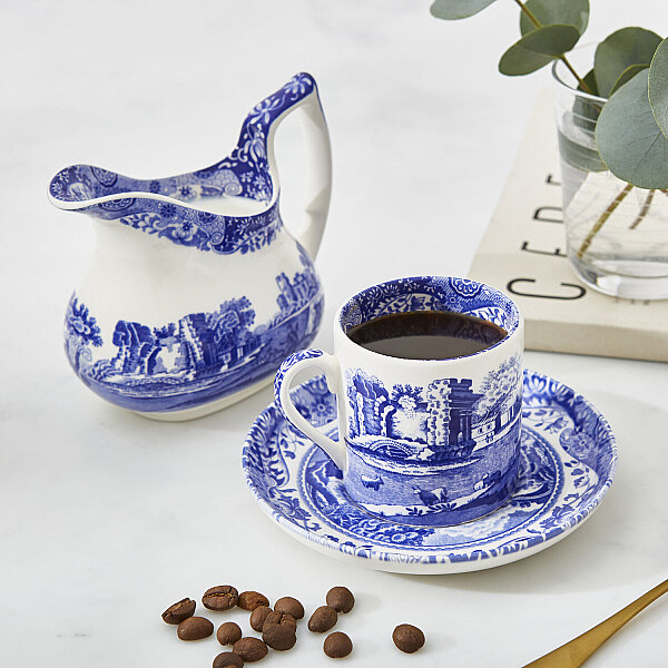 Spode Blue Italian 4lü Kahve Fincanı ve Tabağı Seti - 90 ml - 3