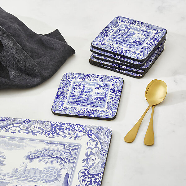 Spode Blue Italian 6'lı Bardak Altlığı Seti 10 cm - 2