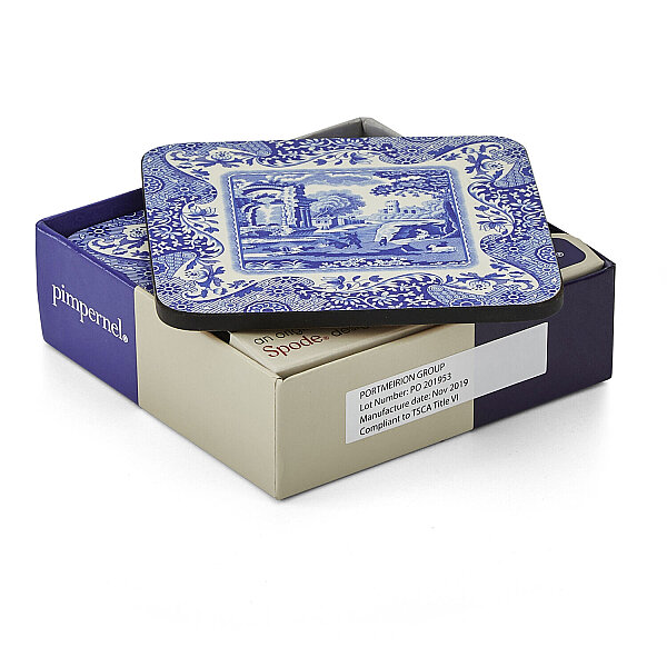 Spode Blue Italian 6'lı Bardak Altlığı Seti 10 cm - 3