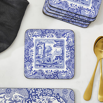 Spode Blue Italian 6'lı Bardak Altlığı Seti 10 cm - 6