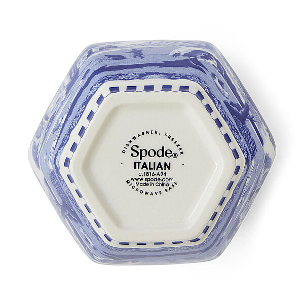 Spode Blue Italian Kapaklı Vazo 15 cm - 7