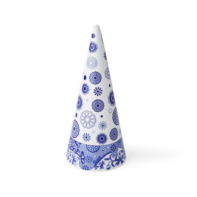 Spode Blue Italian Porselen Ağaç Süsü 25 cm (1)