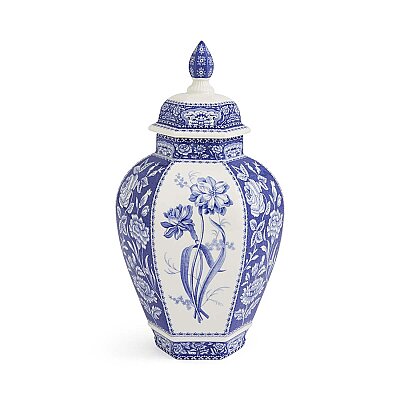 Spode British Flowers Kapaklı Dekoratif Vazo 38 cm