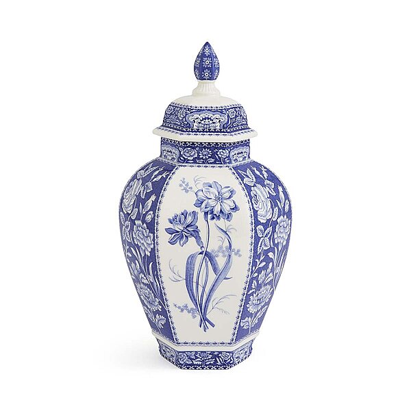 Spode British Flowers Kapaklı Dekoratif Vazo 38 cm - 1