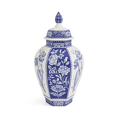 Spode British Flowers Kapaklı Dekoratif Vazo 38 cm - 3