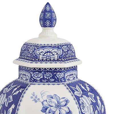 Spode British Flowers Kapaklı Dekoratif Vazo 38 cm - 4