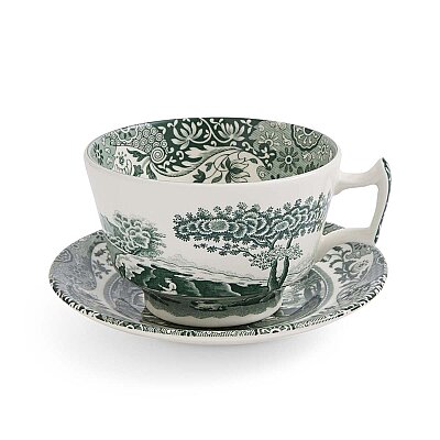 Spode Heritage 4lü Green Büyük Boy Çay Fincanı ve Tabağı Seti 280 ml - 3