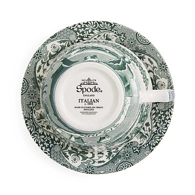 Spode Heritage 4lü Green Büyük Boy Çay Fincanı ve Tabağı Seti 280 ml - 7