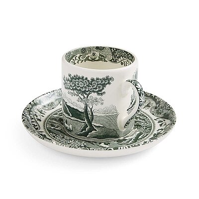 Spode Heritage 4lü Green Espresso Fincanı & Tabağı Seti 90 ml - 4