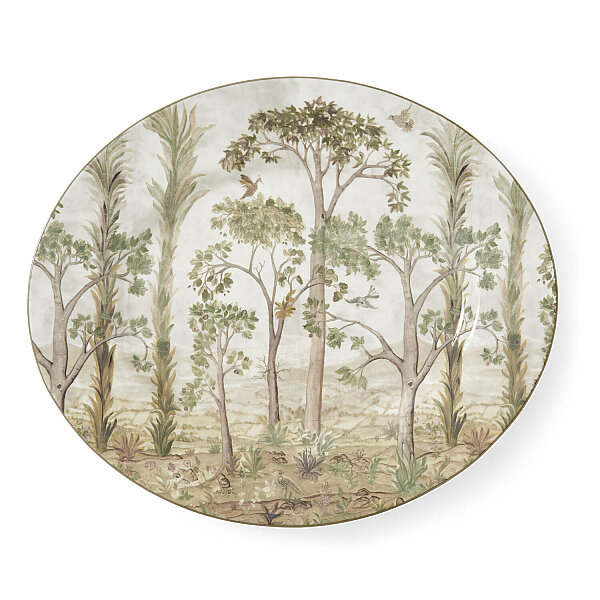 Spode Kit Kemp Tall Trees Oval Sunum Tabağı 36 cm - 1