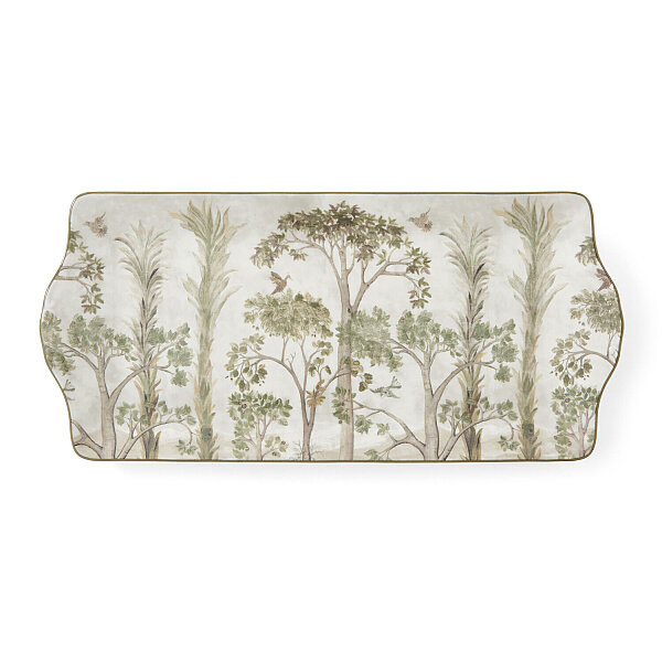 Spode Tall Trees Porselen Baton Sunum Tabağı 34 cm - 1