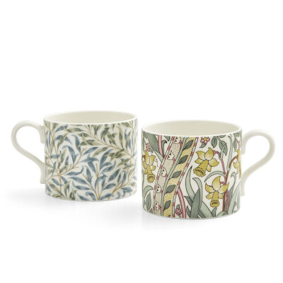 Spode x Morris & Co. 2'li Porselen Kupa Seti 340 ml