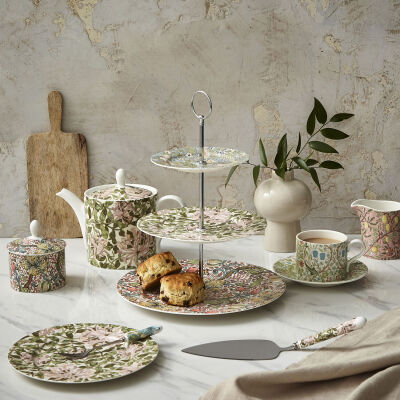 Spode x Morris & Co. 3 Katlı Kek Sunum Standı (1)