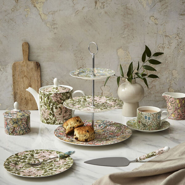 Spode x Morris & Co. 3 Katlı Kek Sunum Standı - 2