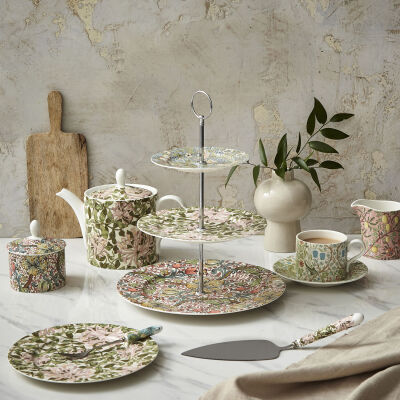Spode x Morris & Co. 3 Katlı Kek Sunum Standı - 3
