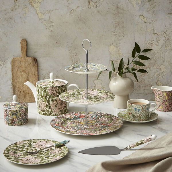 Spode x Morris & Co. 3 Katlı Kek Sunum Standı - 3
