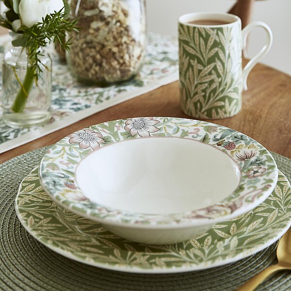 Spode x Morris & Co. 4'lü Karışık Desenli Kase Seti 19 cm - 2
