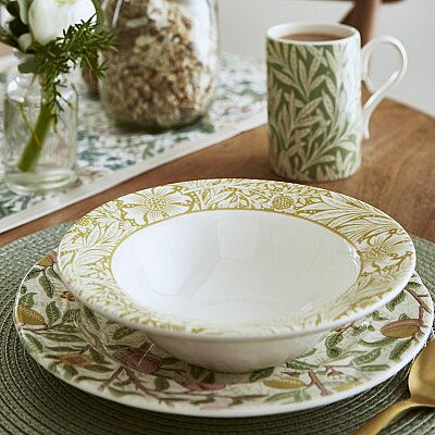 Spode x Morris & Co. 4'lü Karışık Desenli Kase Seti 19 cm - 4