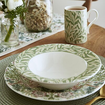 Spode x Morris & Co. 4'lü Karışık Desenli Kase Seti 19 cm - 5