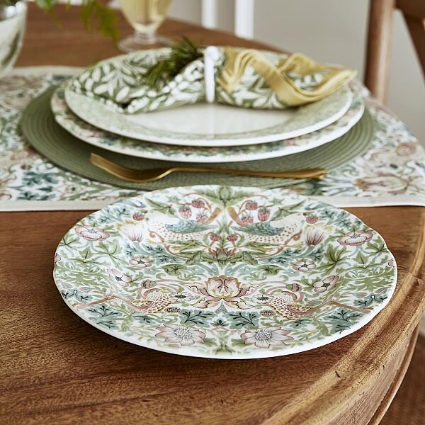 Spode x Morris & Co. 4'lü Karışık Desenli Tabak Seti 23 cm - 3