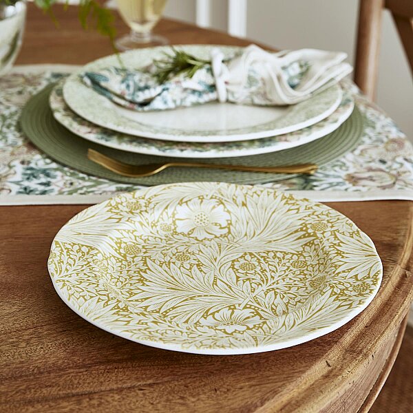 Spode x Morris & Co. 4'lü Karışık Desenli Tabak Seti 23 cm - 4