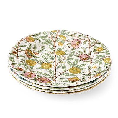 Spode x Morris & Co. 4'lü Karışık Desenli Tabak Seti 23 cm - 6