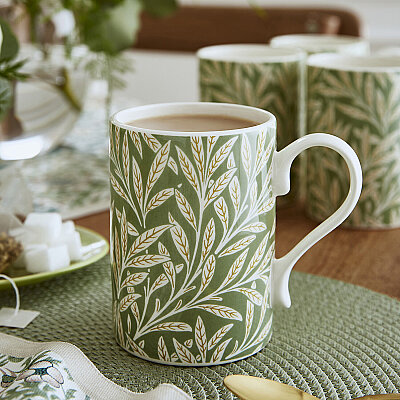 Spode x Morris & Co. 4lü Willow Desenli Kupa Seti 340 ml (1)