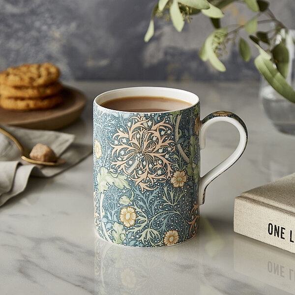 Spode x Morris & Co. 6lı Seaweed Fine Bone China Kupa Seti 340 ml - 2