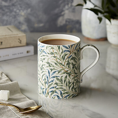 Spode x Morris & Co. 6lı Willow Bough Fine Bone China Kupa Seti 340 ml (1)
