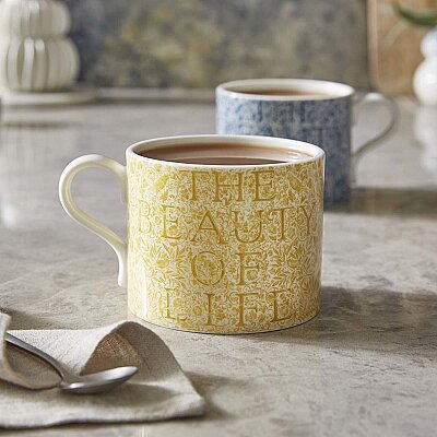 Spode x Morris & Co. Beauty of Life 2'li Porselen Kupa Seti 340 ml (1)