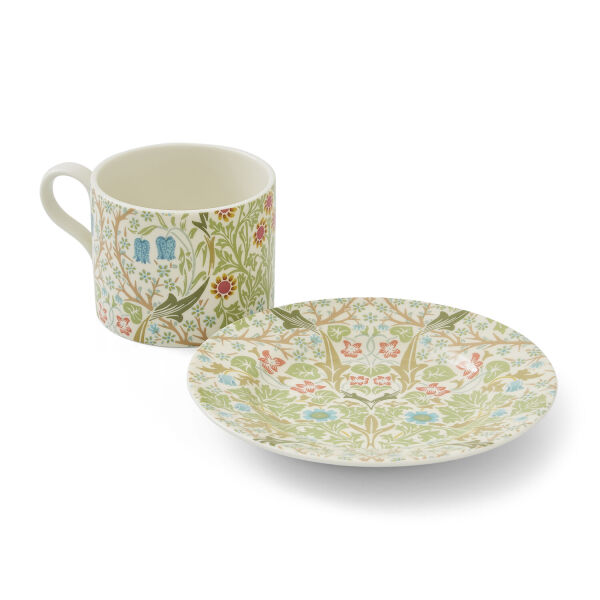 Spode x Morris & Co. Blackthorn Porselen Çay Fincanı & Tabak - 3