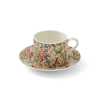 Spode x Morris & Co. Golden Lily Porselen Çay Fincanı & Tabak