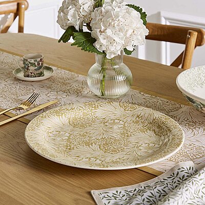 Spode x Morris & Co. Marigold Yuvarlak Servis Tabağı 34 cm (1)