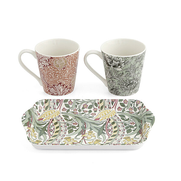 Spode x Morris & Co. Porselen Kupa & Melamin Tepsi Seti 180 ml - 1