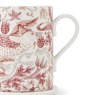 Spode x Morris & Co. Strawberry Thief Kupa & Bardak Altlığı Seti 340 ml - 4
