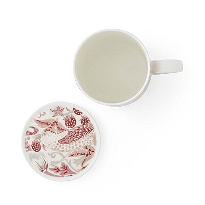 Spode x Morris & Co. Strawberry Thief Kupa & Bardak Altlığı Seti 340 ml - 5