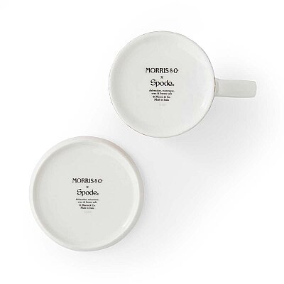 Spode x Morris & Co. Strawberry Thief Kupa & Bardak Altlığı Seti 340 ml - 6