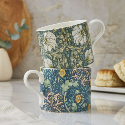 Spode x Morris & Co. Sweed & Pimp 2'li Porselen Kupa Seti 340 ml (1)