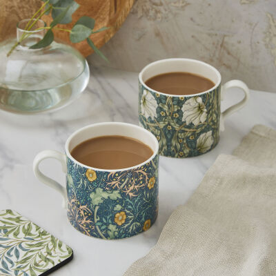 Spode x Morris & Co. Sweed & Pimp 2'li Porselen Kupa Seti 340 ml - 3