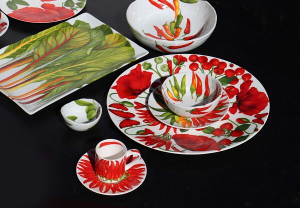 Taitu Red Fine Bone 31Cm Tabak (1)