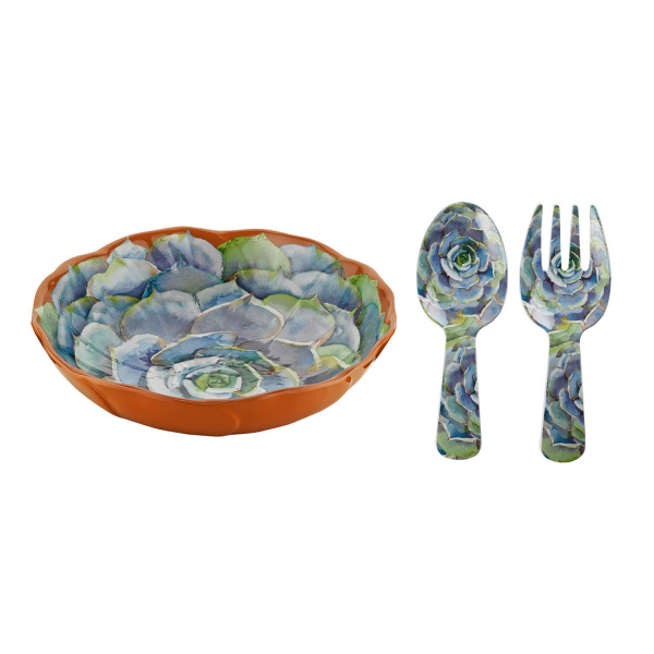 Vivace Melamin 3 Parça Salata Servis Seti 30 cm - 1