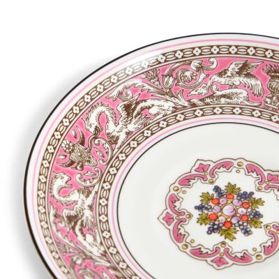 Wedgwood Florentine Fine Bone Fuchsia Çay Fincanı ve Tabağı 180 ml - 4