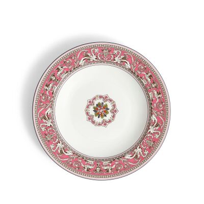 Wedgwood Florentine Fine Bone Fuchsia Rim Çukur Tabak 22 cm