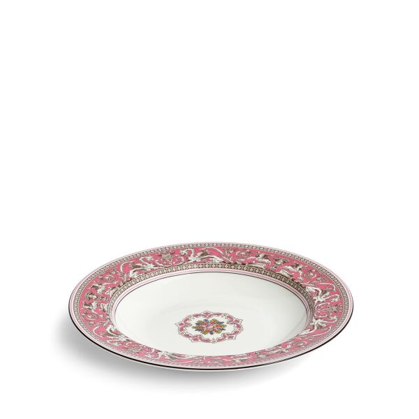Wedgwood Florentine Fine Bone Fuchsia Rim Çukur Tabak 22 cm - 2