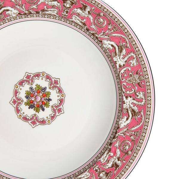 Wedgwood Florentine Fine Bone Fuchsia Rim Çukur Tabak 22 cm - 3