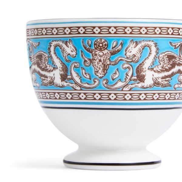 Wedgwood Florentine Fine Bone Turquoise 2Li Çay Fincan Ve Tabagi Seti 200 ml - 3