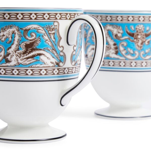 Wedgwood Florentine Fine Bone Turquoise 2'li Kupa Seti - 2