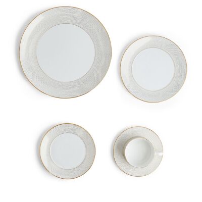 Wedgwood Gio Gold Fine Bone 5 Parça Yemek Takımı - 4