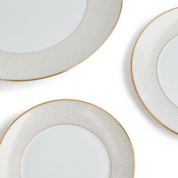 Wedgwood Gio Gold Fine Bone 5 Parça Yemek Takımı - 5