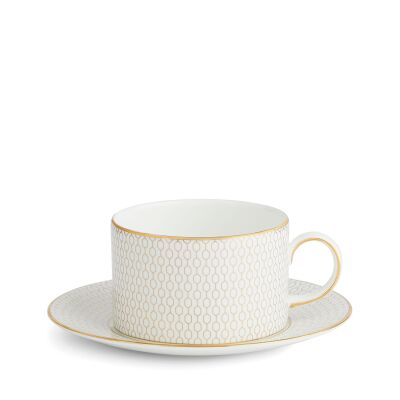 Wedgwood Gio Gold Fine Bone Çay Fincanı ve Tabağı 220 ml